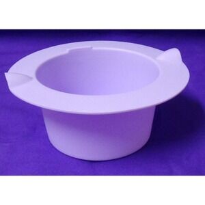 Wax Warmer Non-Stick 13 1/2 oz Easy Clean Silicone Bowl Tray Lavender #341